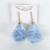 Feather Earring, Blue