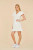 Flutter Sleeve Linen Dress, White