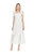 Ribbon Smocked Dress, White