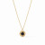 Astor Solitaire Necklace, Black