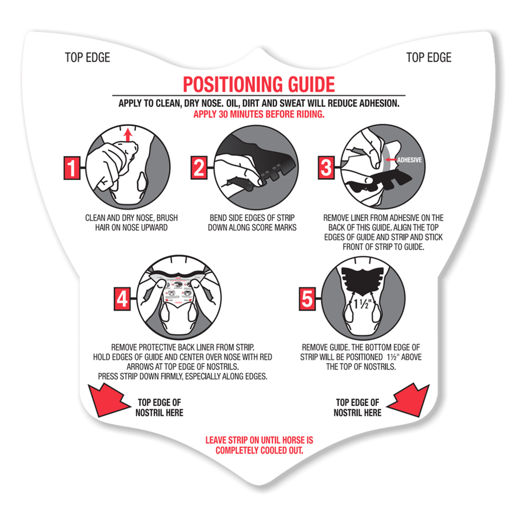 FLAIR Strip Positioning Guide Positioning Guide with Application Instructions, included in the FLAIR Strip Package