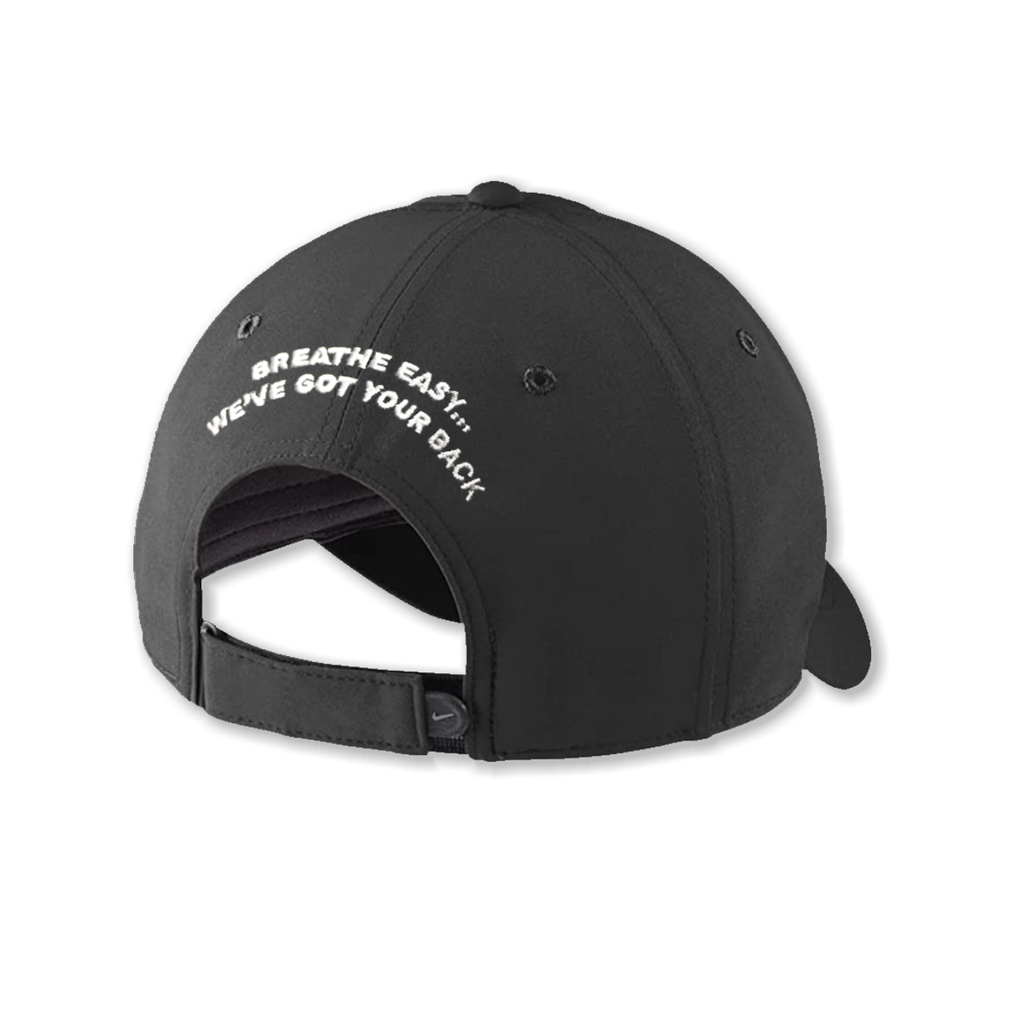 Achieve Equine Black Nike Dri-FIT Cap back of cap