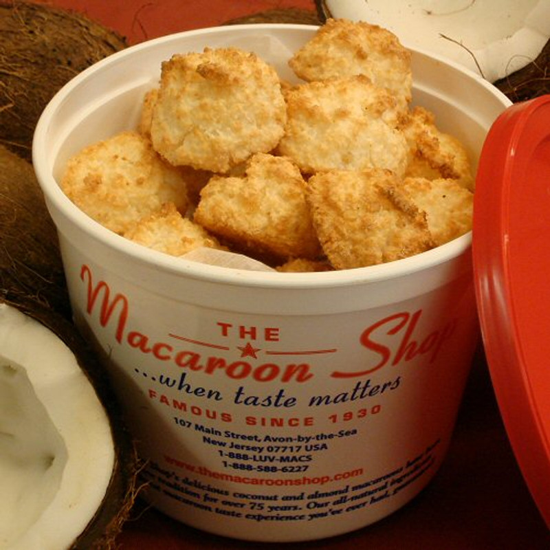 Gourmet Coconut Macaroons 1 lb Tub - Mail-order these delicious macaroons. They are fresh and ready to enjoy!