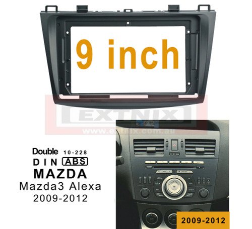 EXTNIX Mazda 3 2009-2012 Fascia Frame for 9” Android head units