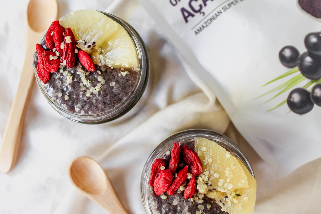 Açaí Chia Seed Pudding