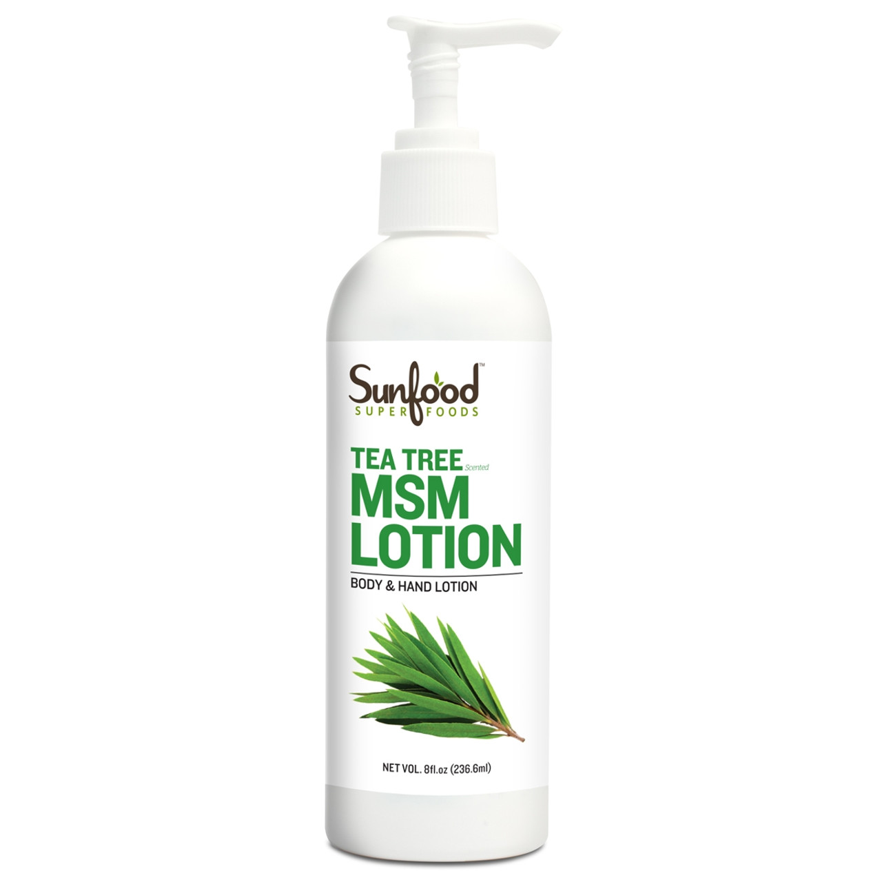Tea Tree MSM Lotion 8fl.oz Sunfood