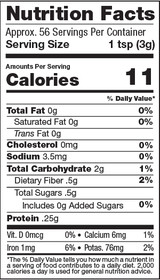 Golden Milk Super Blend, 6oz, Organic - Nutrition Facts