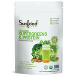 Supergreens & Protein, 8oz, Organic - Front