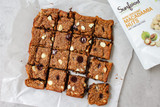 Dark Chocolate Macadamia Nut Blondies