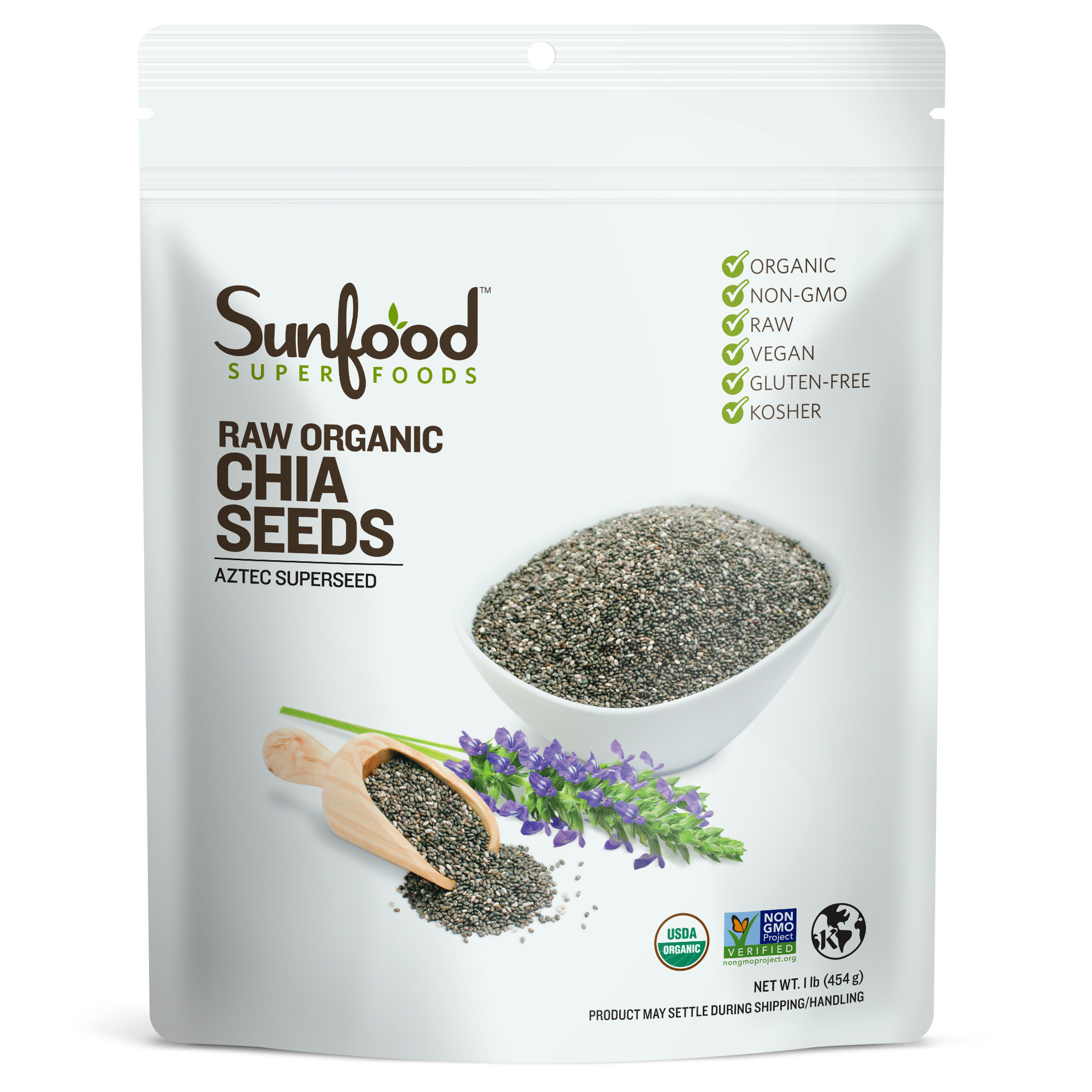 Chia Seeds 100 Raw Organic Seeds 