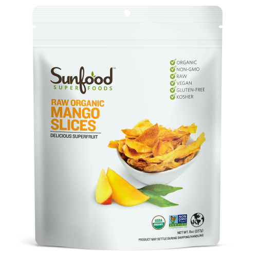 Mango Slices, 8oz, Organic Mango Slices, 8oz, Organic