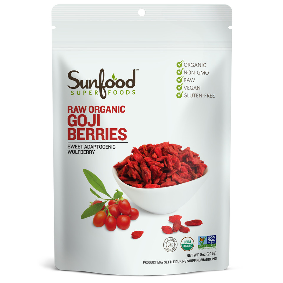Goji Berries Certified Organic NonGMO Raw Super Fruit