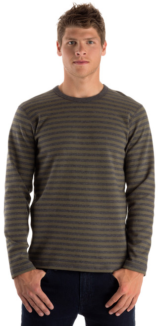 Moss-Grey Heather Stripe|Ray.bruyère gris mousse