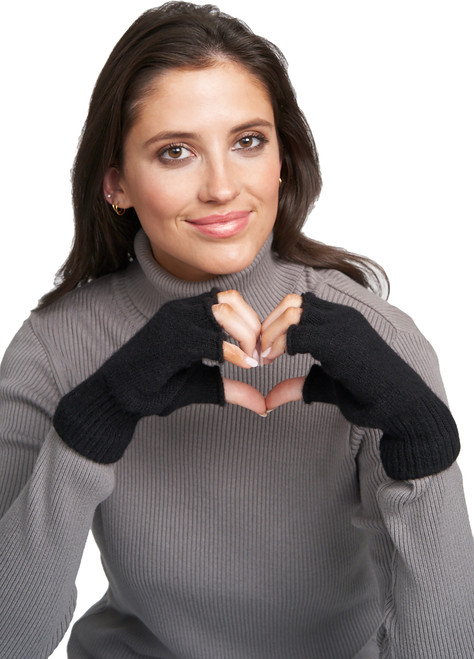 6013-502 Parkhurst Lambswool Fingerless Gloves - Unisex