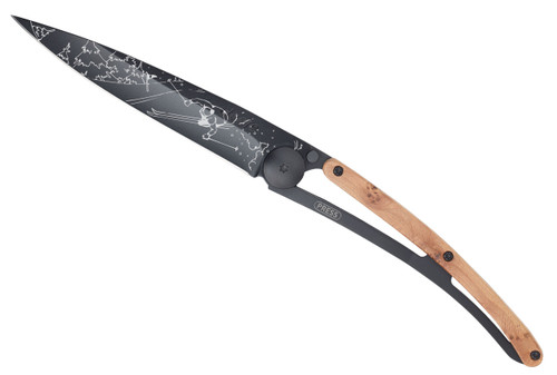 5057-980 Deejo Ski Tattoo 37g Pocket Knife