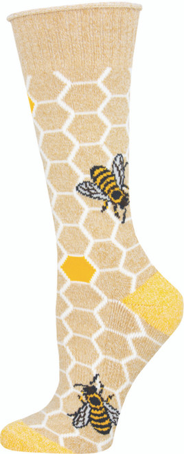 Oatmeal Heather Bee Hive|Gruau ruche chiné