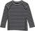 Black Wide Stripe Print|Imprimé rayures noires