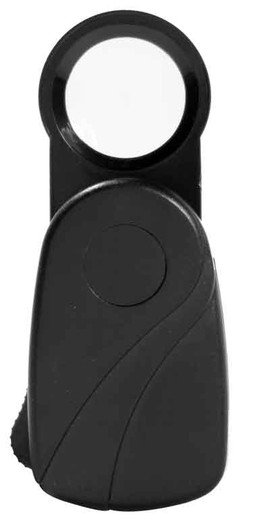 3/4" Push Button Slide Magnifier, 10x Acrylic Lens