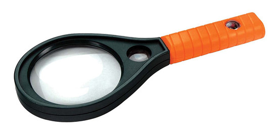 7" Dual-Power Magnifier with Compass, 3x, 6.5x
