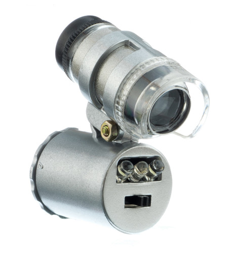 20x LED + UV Microscope with Adjustable Focus