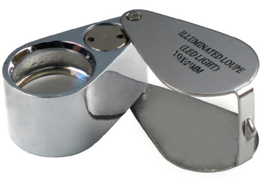 10x21mm 2 LED Illuminated Jeweler's Loupe