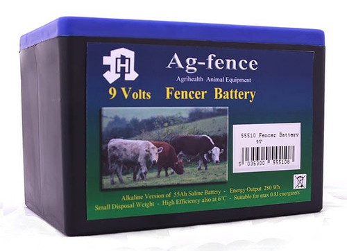 Electric Fence Battery 9V Energiser Alkaline Long Life Spare 155Ah 130 90 55Ah