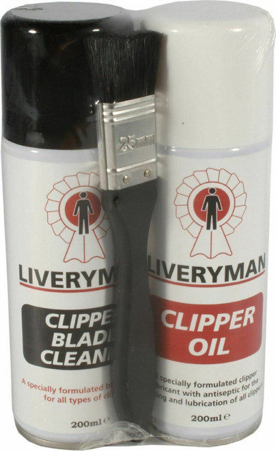 Liveryman Clipper Care Kit Oil Blade Wash And Brush Horse Cattle Sheep Trimmer