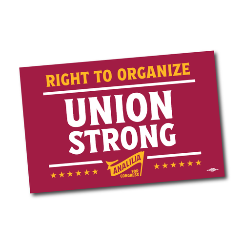 Union Strong (17" x 11" Rally Sign)