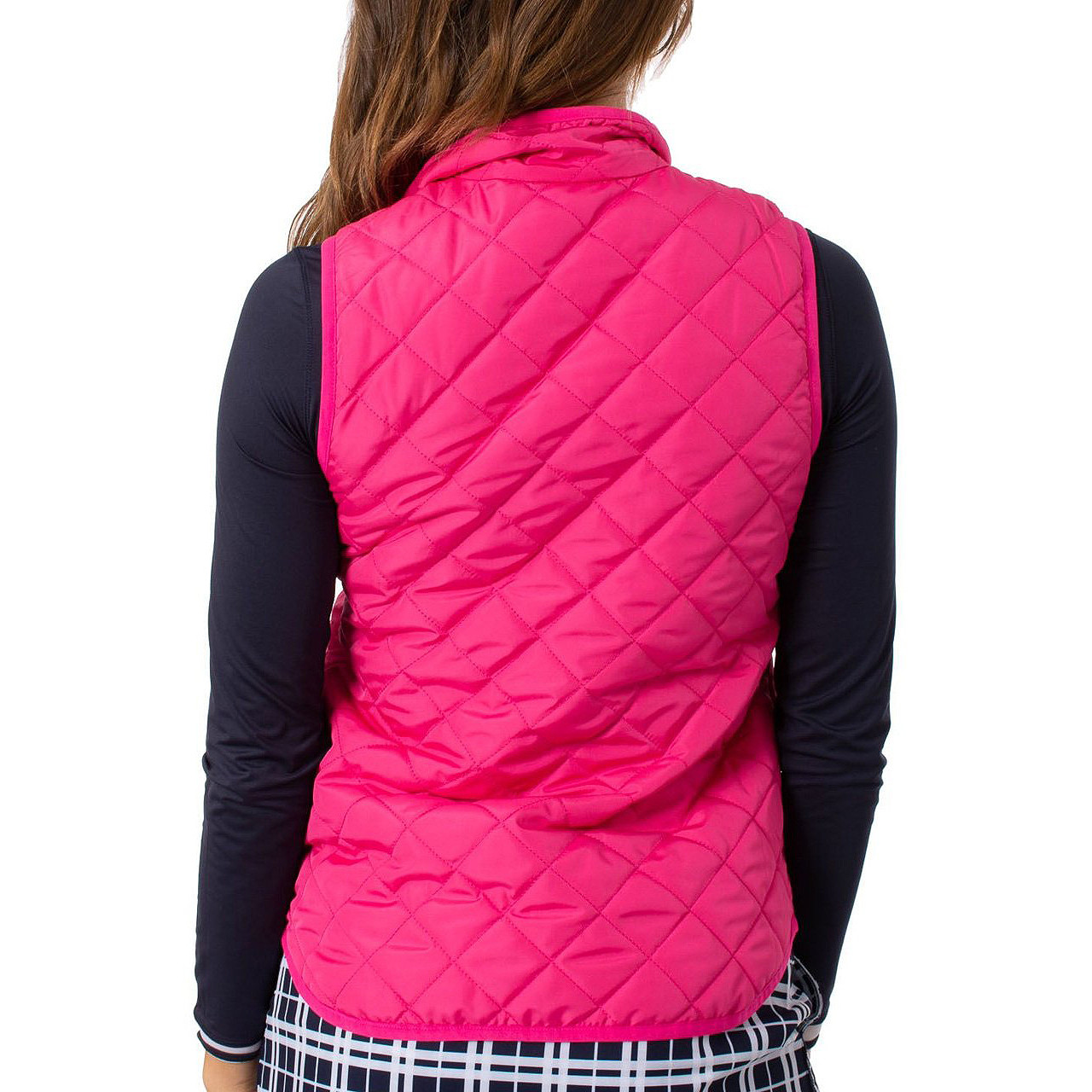 Golftini Hot Pink Quilted Wind Vest Golf4Her