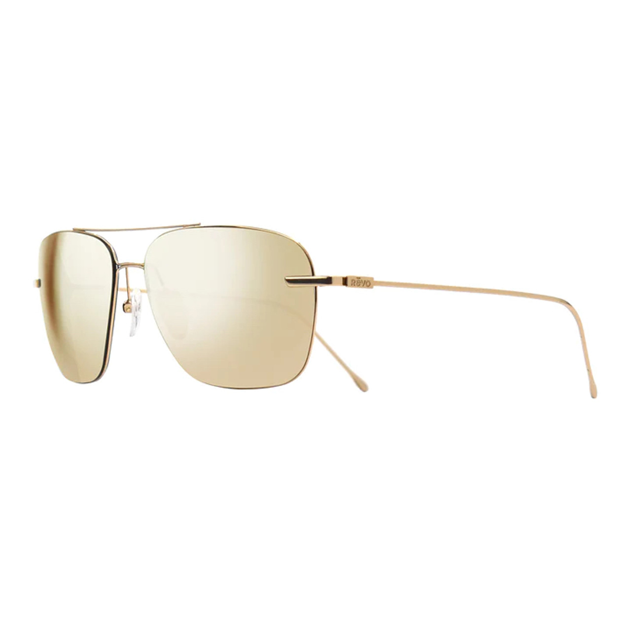 Revo Men's Espen Rectangle Sunglasses Graphite Lens with Matte Black Frame  - The Warming Store