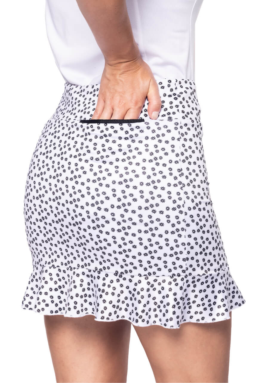 Jupe-short Golftini Taille M - Multicolore Géométrique, Poches, Stretch - NEUVE