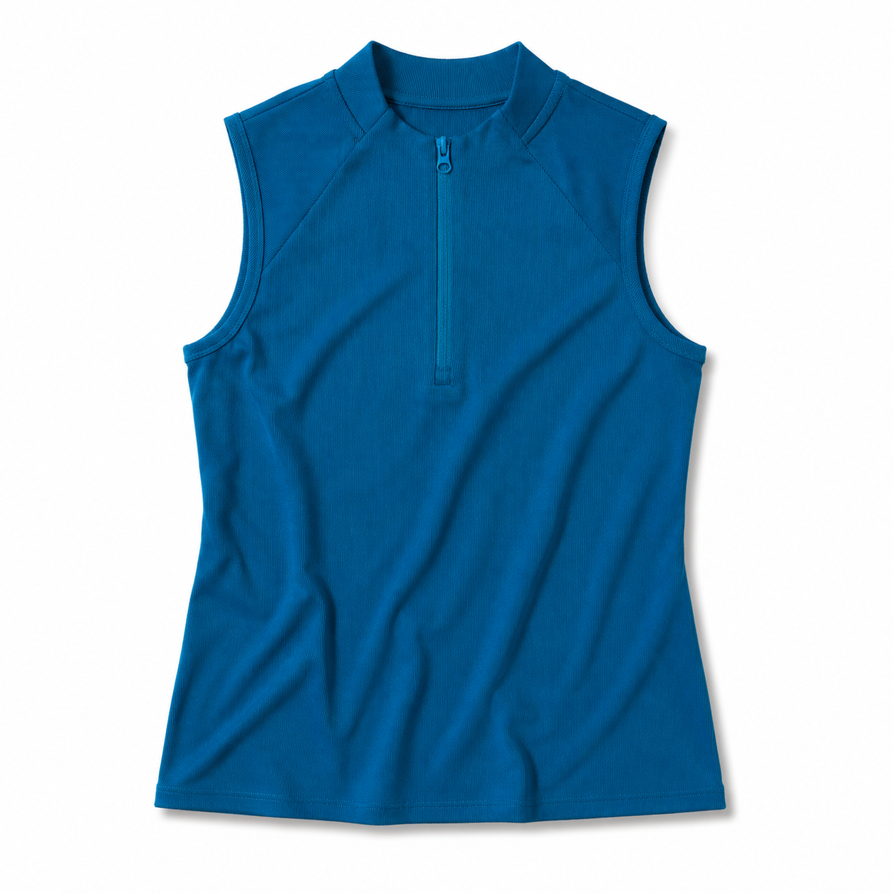 Foray Golf Rib Sleeveless Zip Polo | Golf4Her