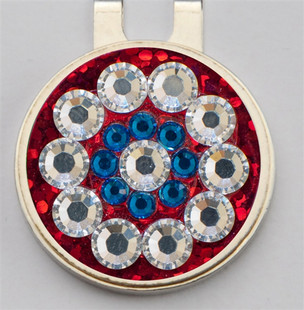 Base: Red Reflective
Outer Ring: Crystal
Inner Ring: Cobalt
Center: Crystal