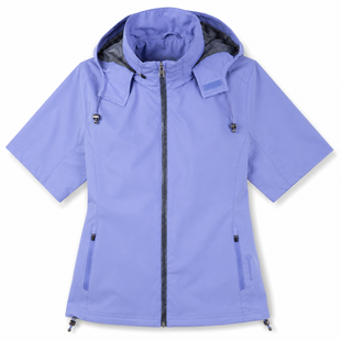 Periwinkle unice Amber Short Sleeve Wind/Rain Jacket