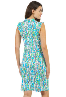 IBKUL Kamila Sleeveless Ruffle Dress (2 Colors)