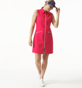 Daily Sports Lyric Sleeveless Dress - Berry