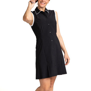 KINONA Coming in Hot Sleeveless Golf Dress - Black