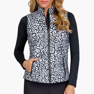 Tail Harlow Quilted Vest - Onyx Leopard