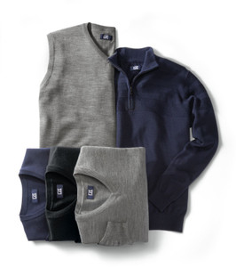 Cutter & Buck Douglas V-neck Sweaters (Solids)
