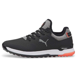 Puma Proadapt Alphacat Waterproof Spikeless Golf Shoe - Black/Hot Coral