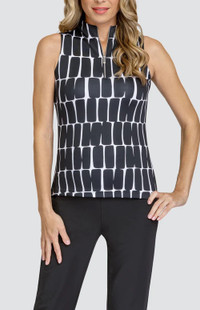 Tail Lua Sleeveless Mock - Checkered Geo