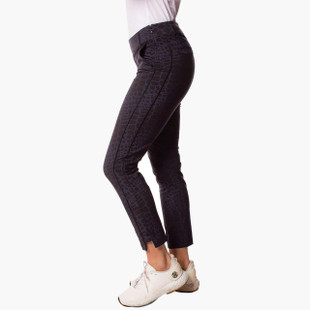 Golftini Stretch Ankle Pant - Navy/Black Snakeskin