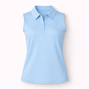 JoFit Sleeveless Jersey Zip Polo [S26]