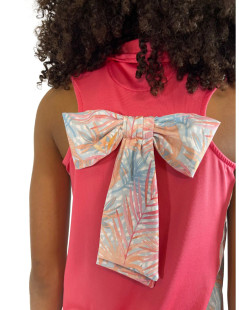 Garb Julia Sleeveless Bow Back Polo