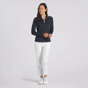 Puma YouV Long Sleeve Piped Golf Polo