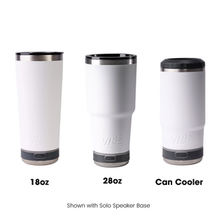 Three Vibe Sizes: 18oz, 28oz, 4-in-1 Can Cooler
