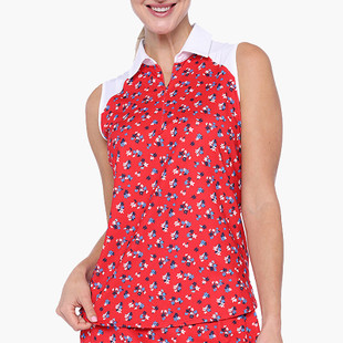 BelynKey Kali American Beauty Sleeveless Polo