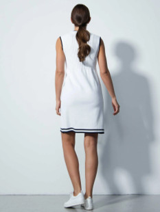 Daily Sports Awara White Knit Sleeveless Dress