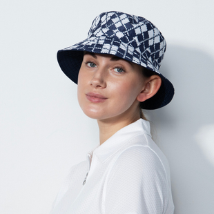 Daily Sports Abruzzo Navy Argyle Reversible Bucket Hat