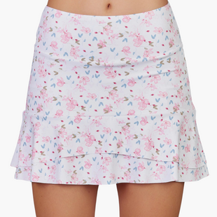 Denise Cronwall Leisurely Tiered Skort - Floral